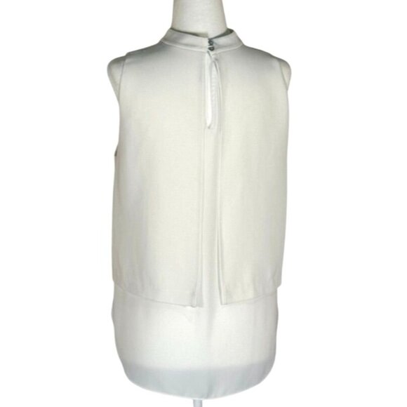 Elizabeth & James Womens Size S Ivory Sleeveless High-Low Layered Tank Top With - Picture 3 of 6